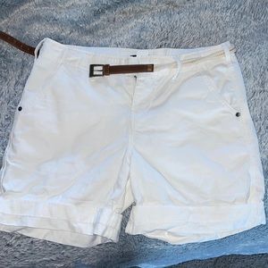 Women’s white shorts